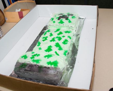 Minecraft Creeper Cake!