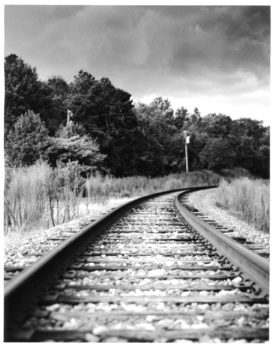 Train Tracks Before the Storm